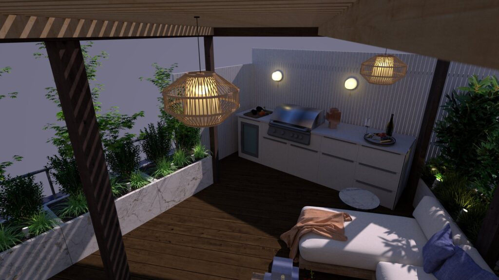 Projekt tarasu do grillowania